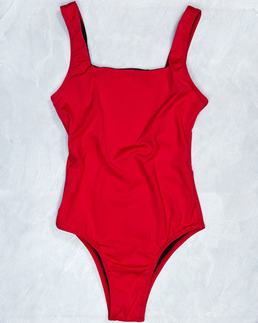 red one piece swimsuit baywatch